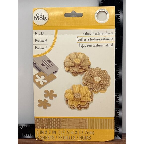 Ek Tools Natural Texture Sheets For Crafting & Scrapbooking 55-59023 - Picture 1 of 4